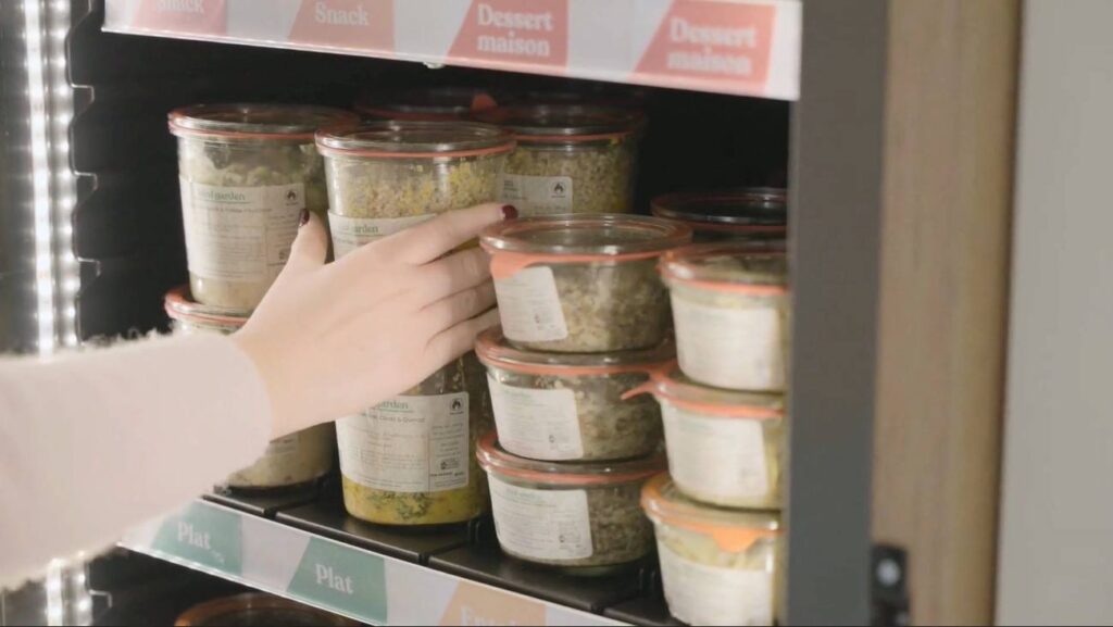 Repas fait-maison en frigo connecté