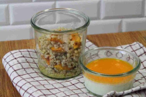 Menu de saison en plateaux-repas